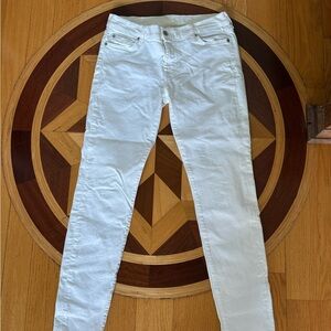 7 For All Mankind Women's Crisp White Skinny Jeans